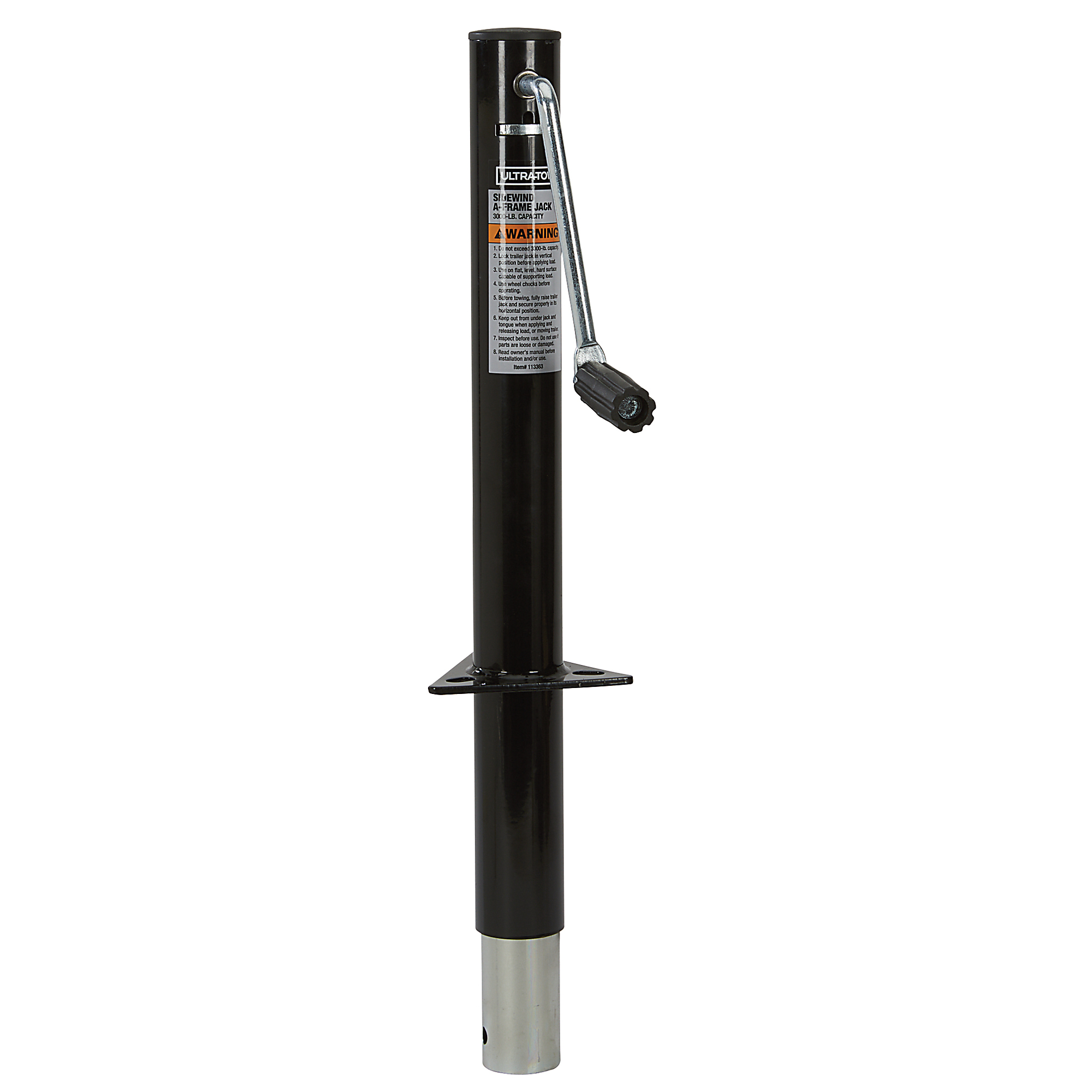Ultra-Tow A-Frame Sidewind Jack, 23.5in. Extended Length, 3000-Lb. Lift Capacity